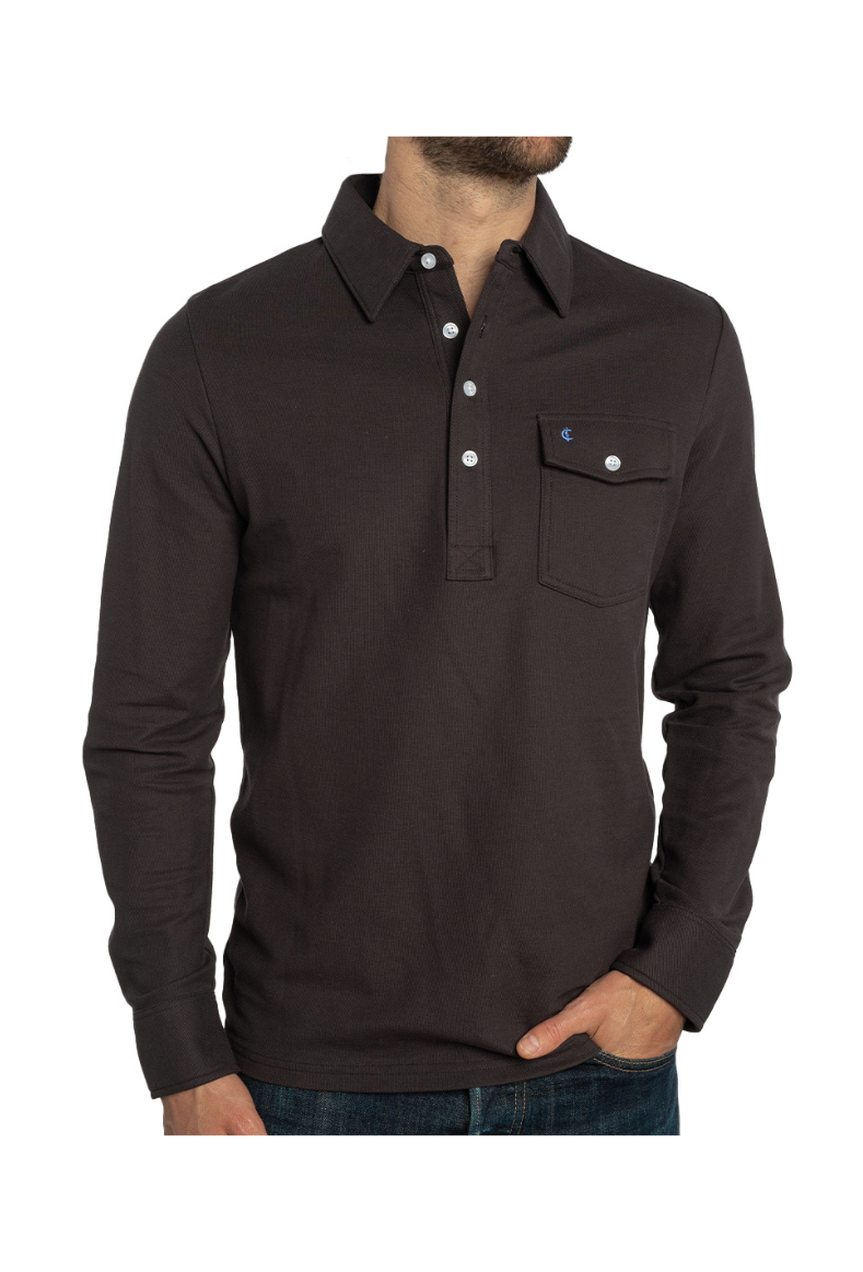 Criquet | Long Sleeve Player's Shirt-Black