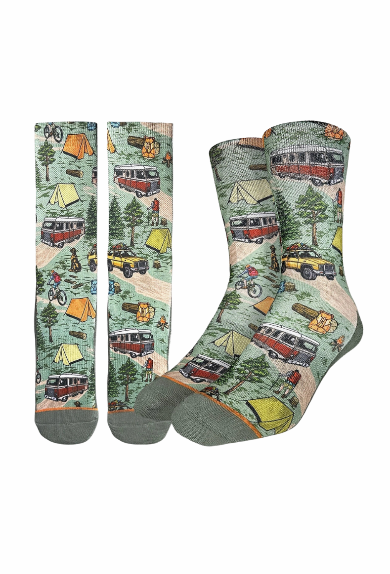 Vintage Camping Socks