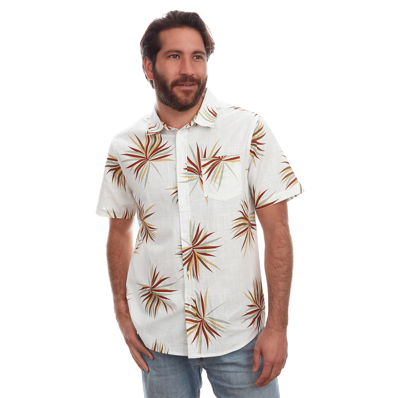 Desert Leaf Button Up