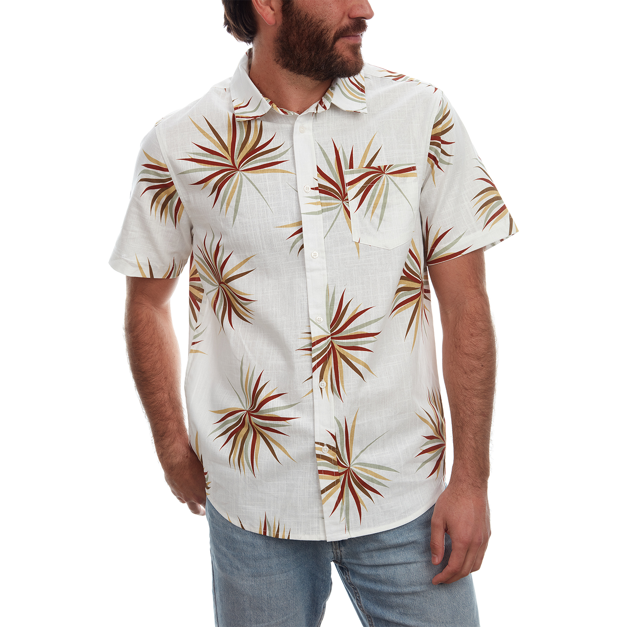 Desert Leaf Button Up