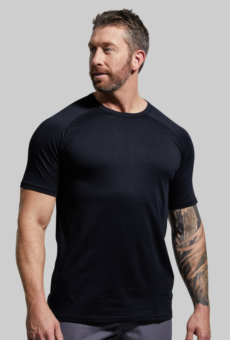 Heritage Raglan Tee (Black)-Born Primitive