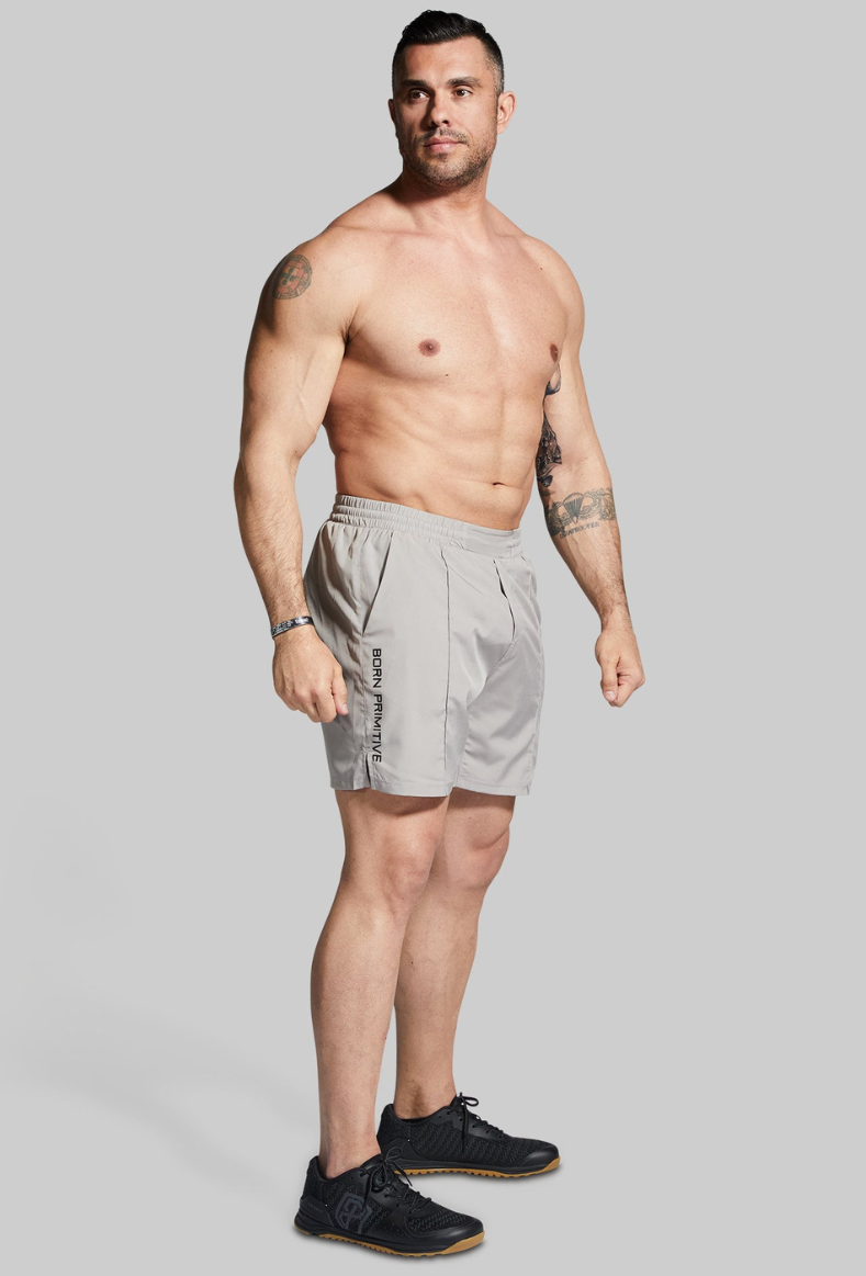 Training Short-7"-Grey-Born Primitive