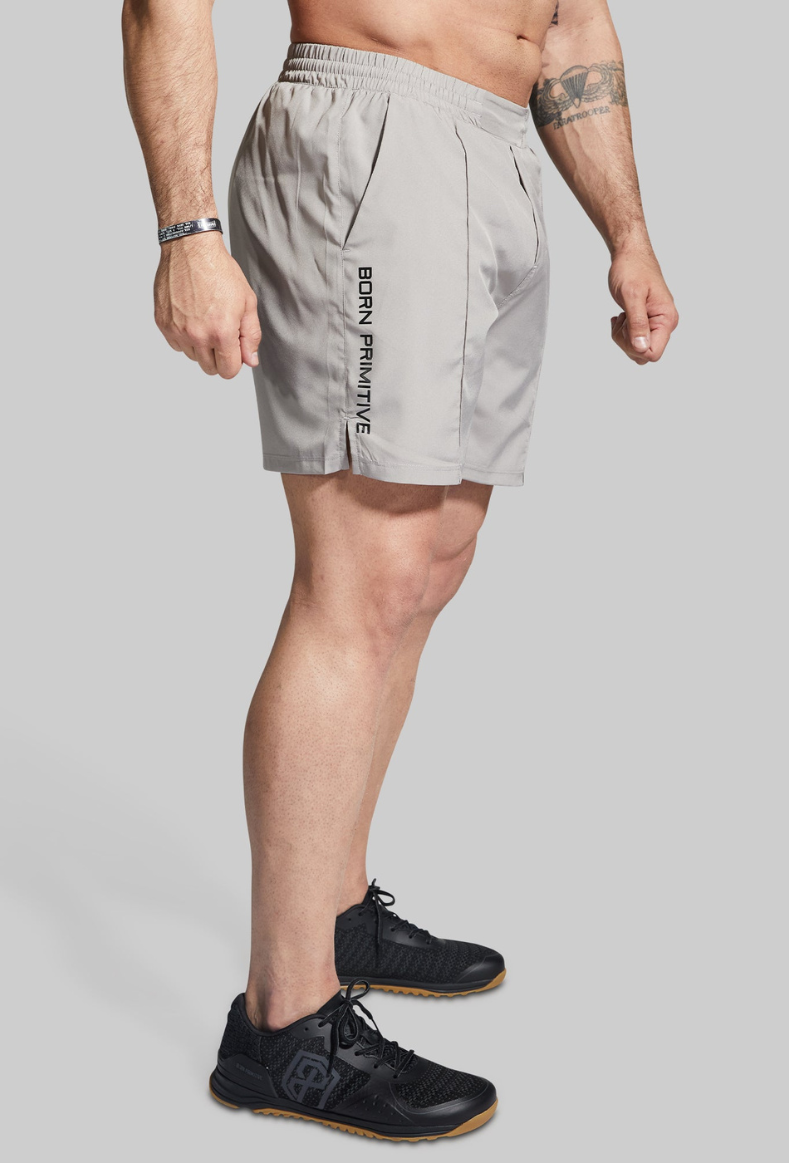 Training Short-7"-Grey-Born Primitive
