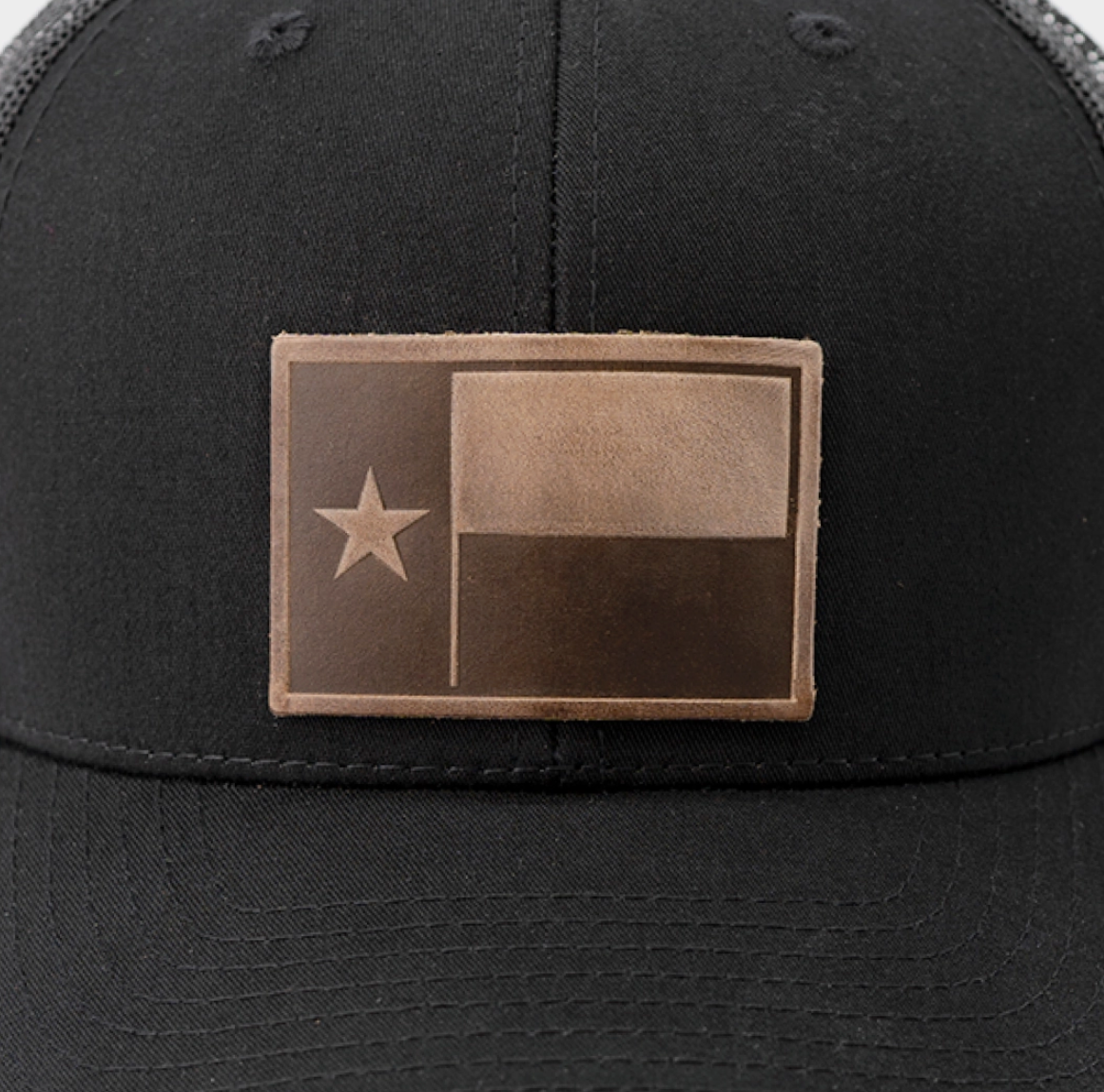 Texas Flag Leather Patch Hat