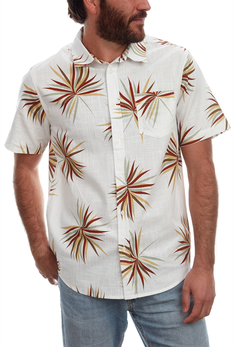 Desert Leaf Button Up