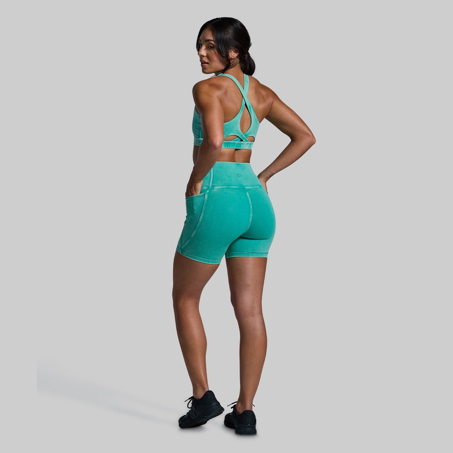 Helix Sports Bra-Washed Jade | Born Primitive