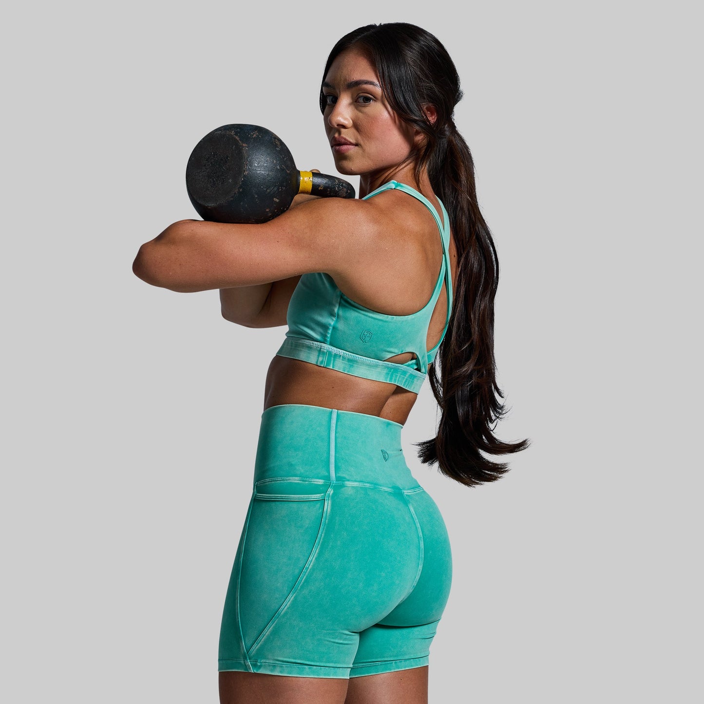 Helix Sports Bra-Washed Jade | Born Primitive