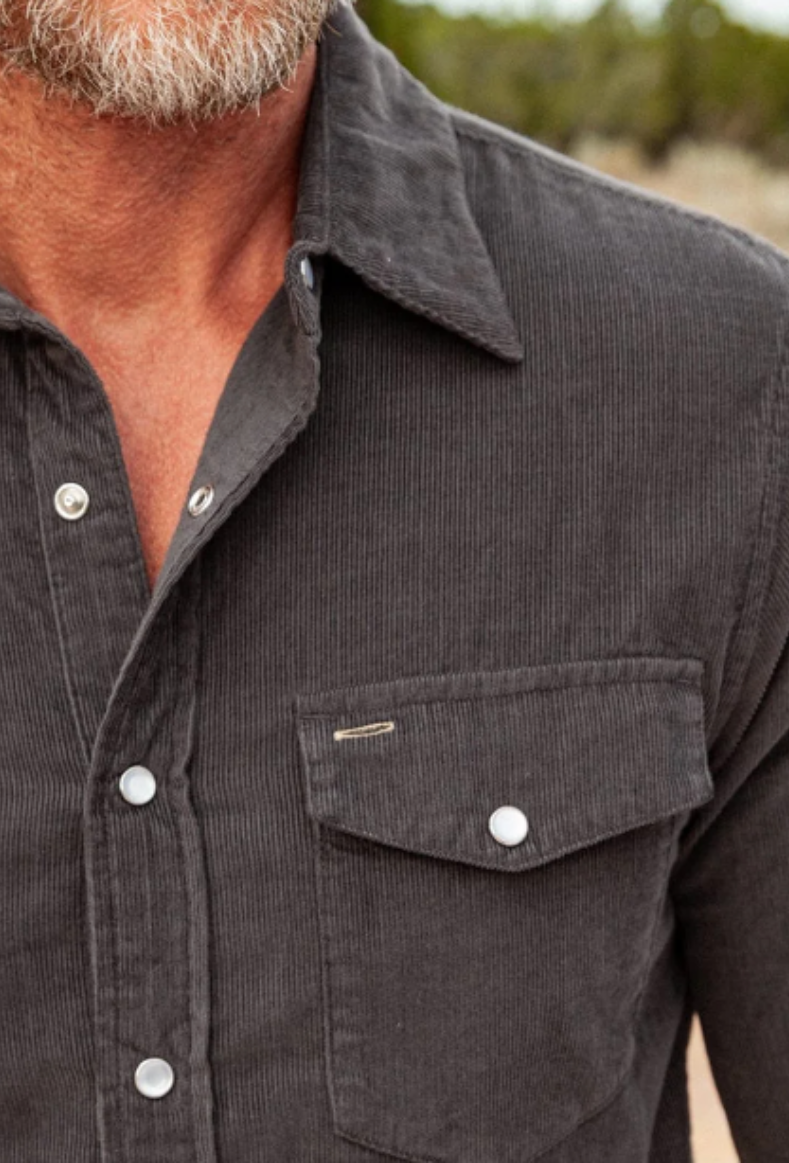 Criquet | Corduroy Long Sleeve-Charcoal