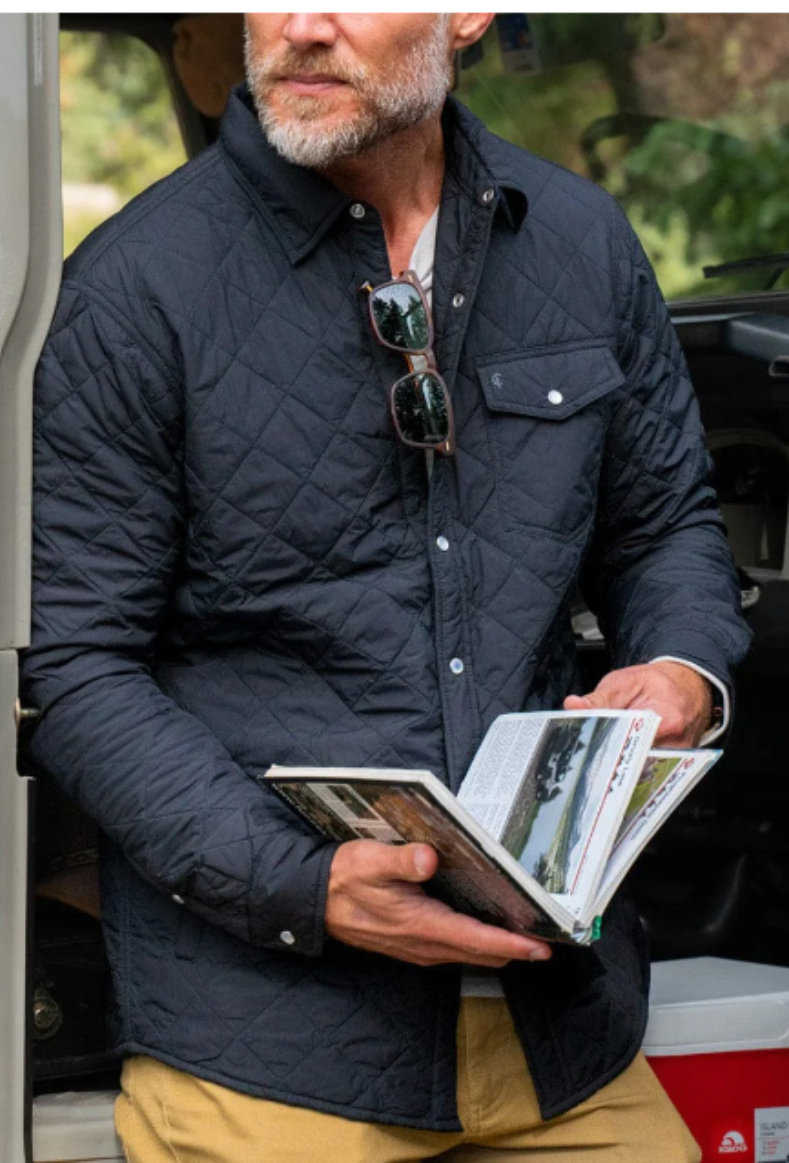 Criquet | Quilted Shacket-Black
