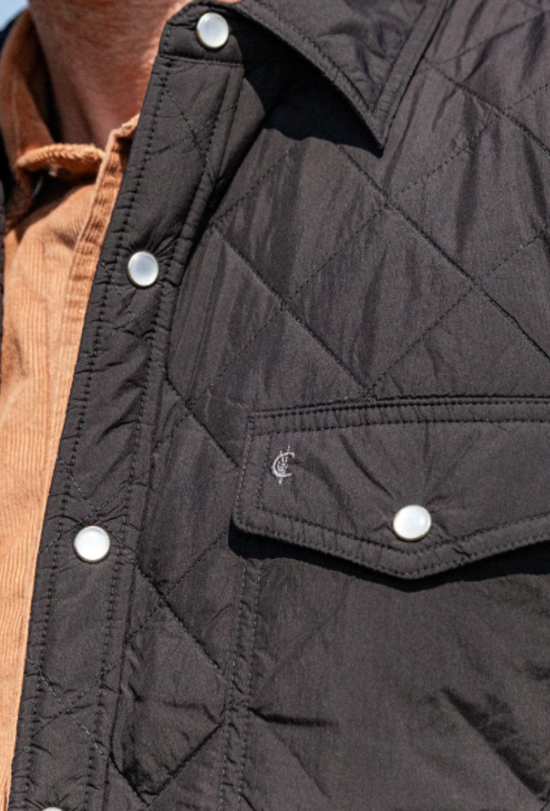 Criquet | Quilted Shacket-Black