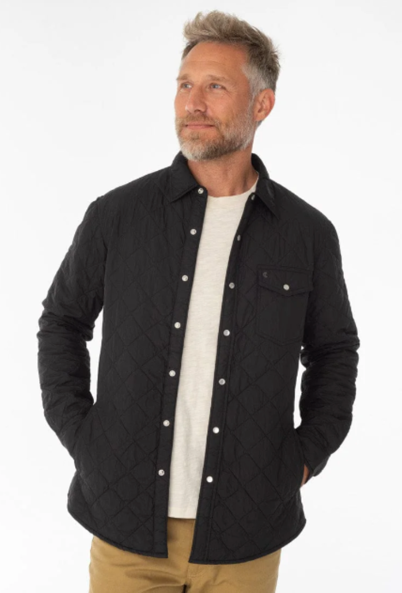 Criquet | Quilted Shacket-Black