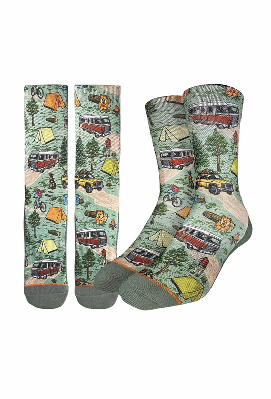 Vintage Camping Socks