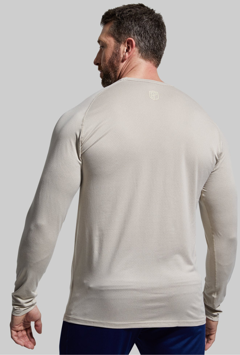 Born Primitive Heritage Raglan Long Sleeve Training Shirt-Tan