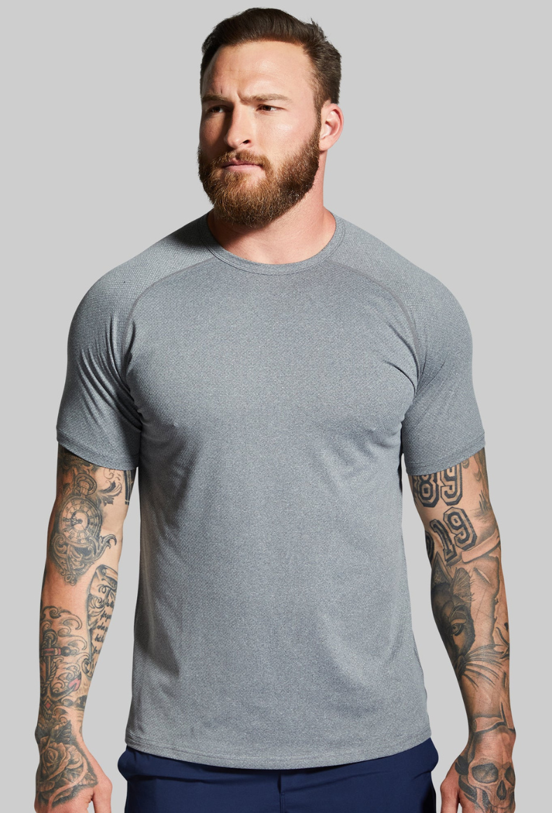 Heritage Raglan Tee (Grey)-Born Primitive