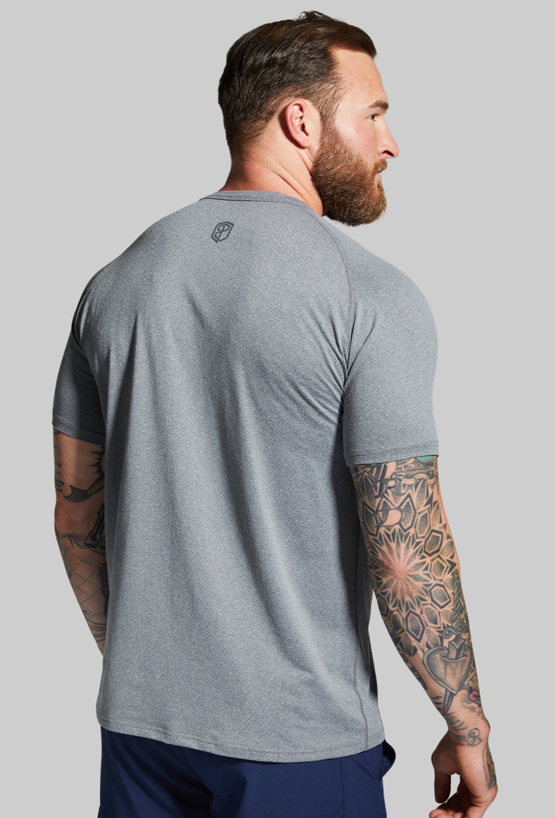 Heritage Raglan Tee (Grey)-Born Primitive