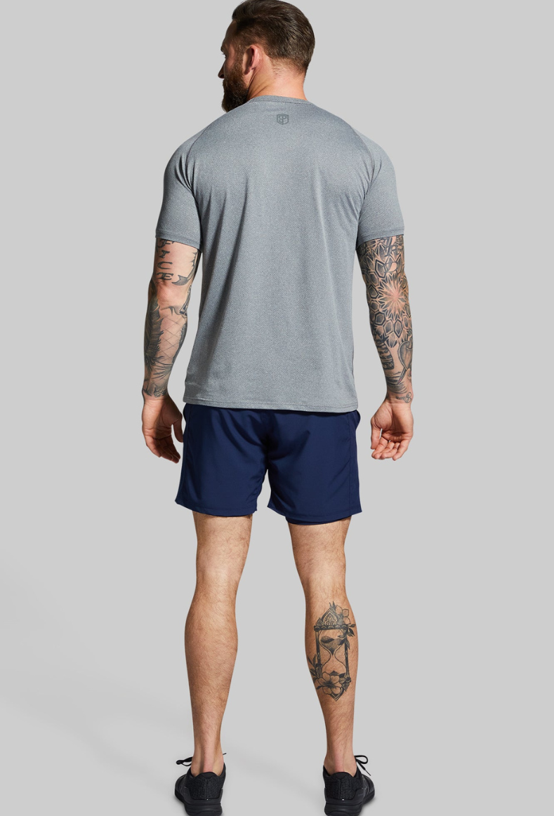 Heritage Raglan Tee (Grey)-Born Primitive