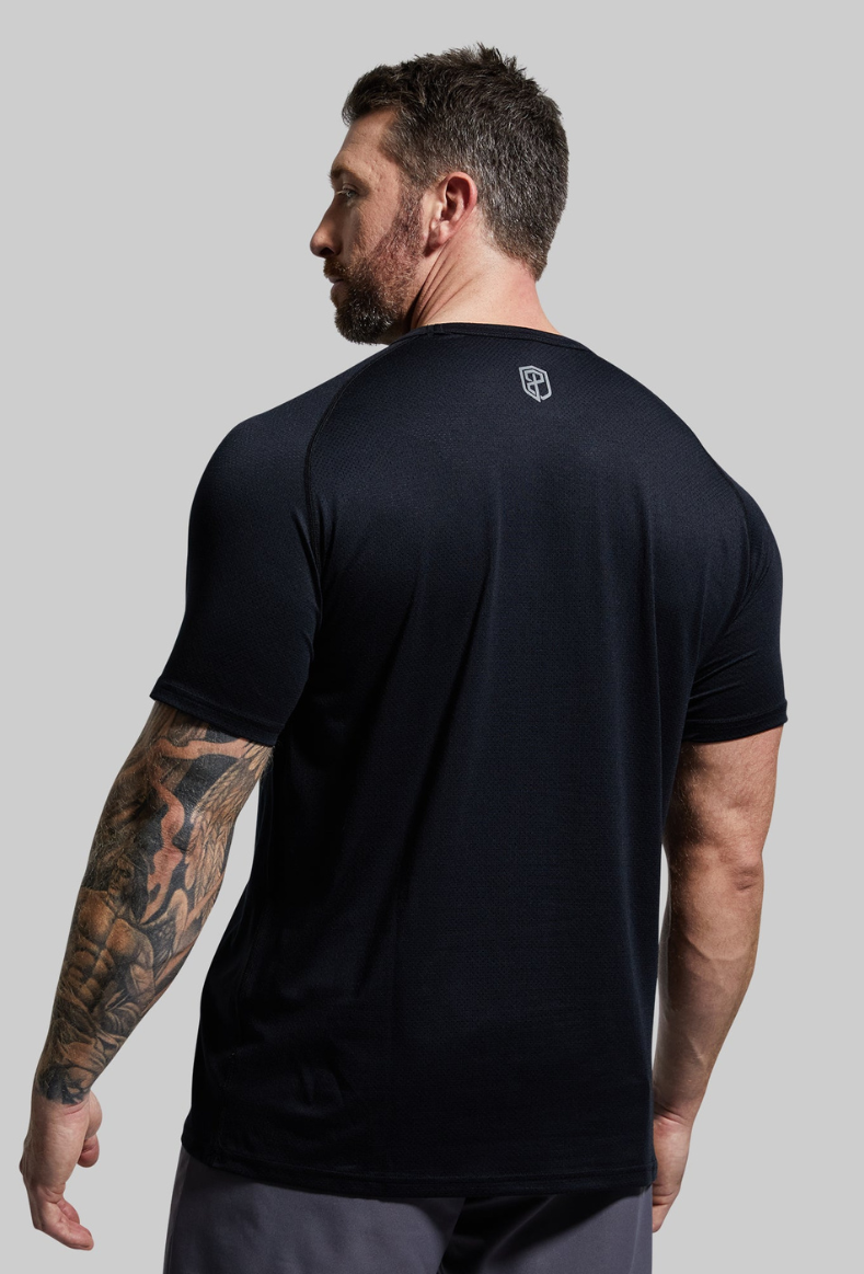 Heritage Raglan Tee (Black)-Born Primitive