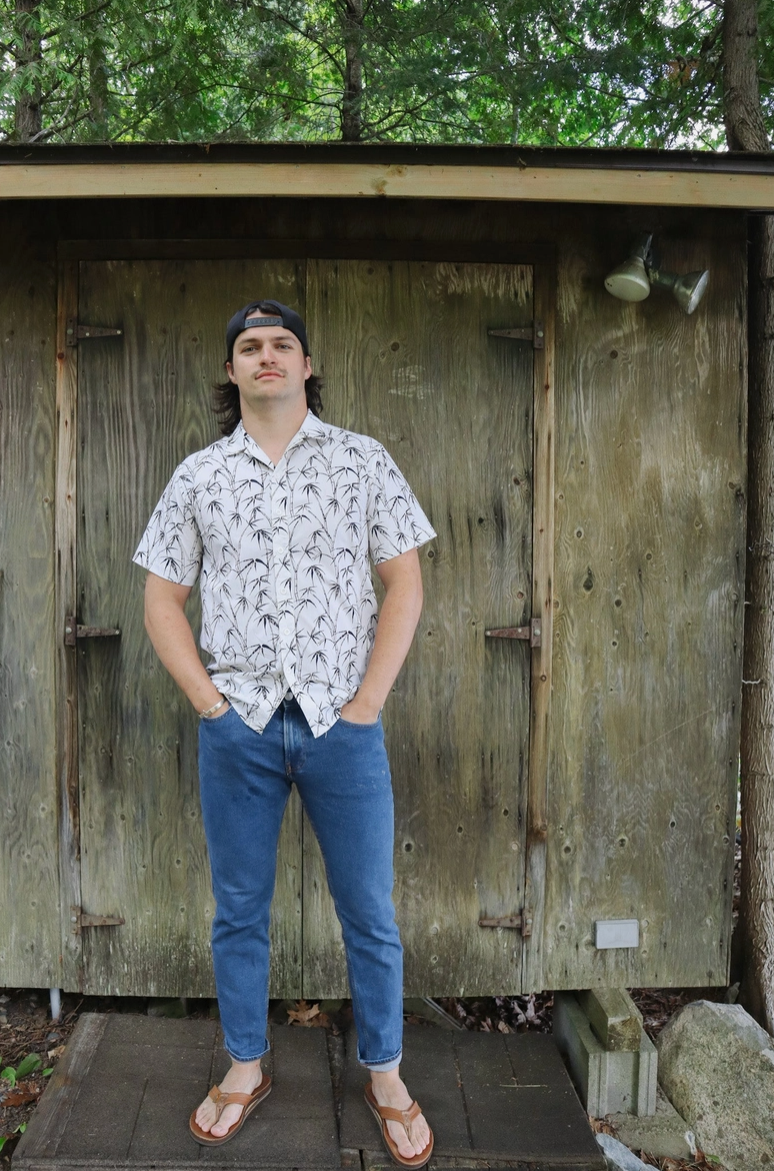 Palm and Cool Button Up