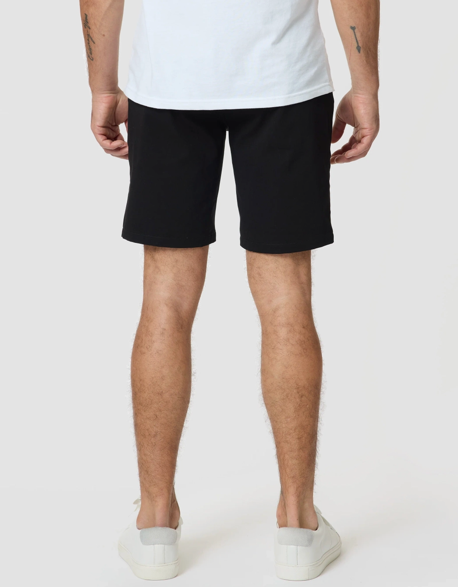 Black Classic Twill Shorts-9"