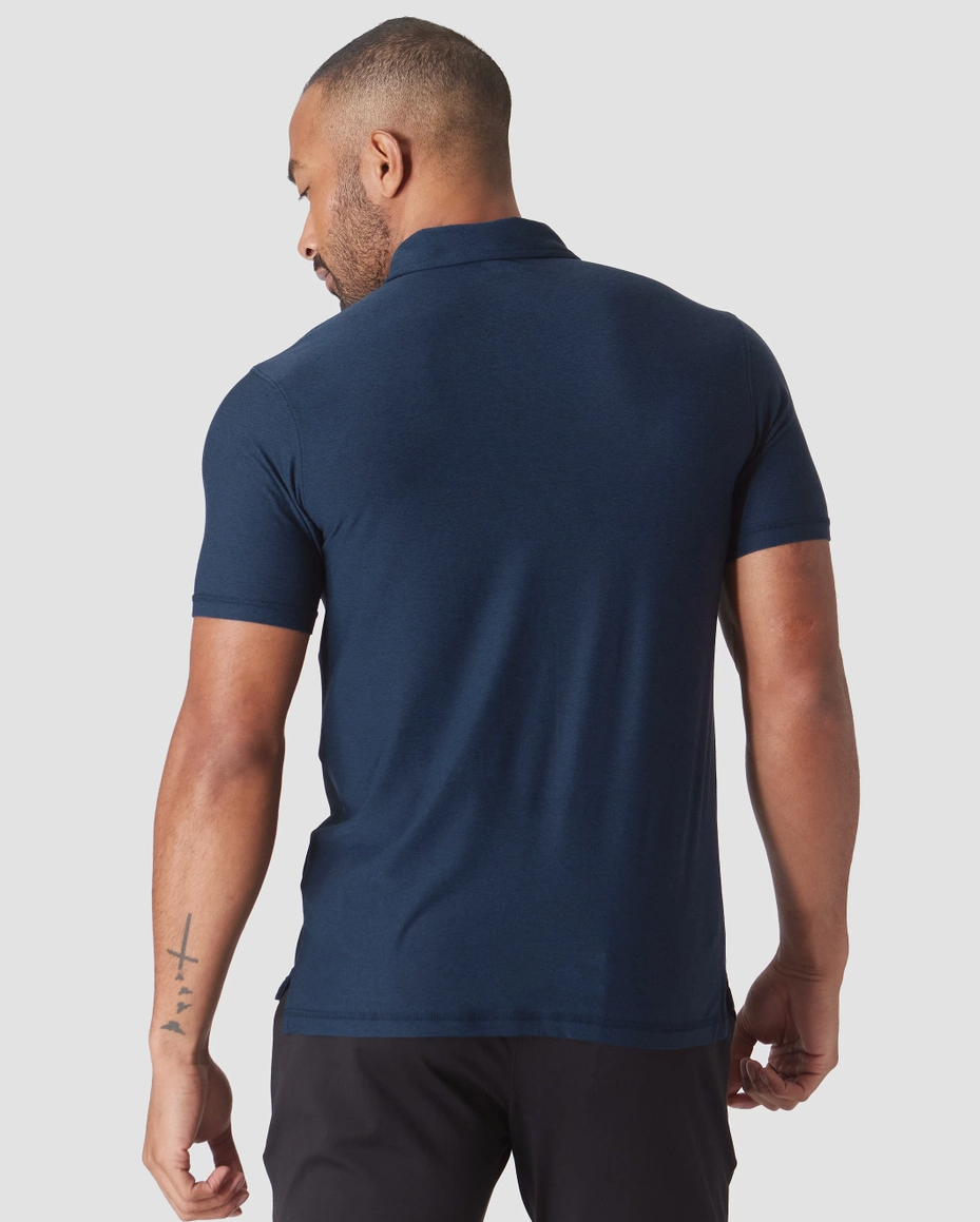 Navy Blue Classic Active Polo