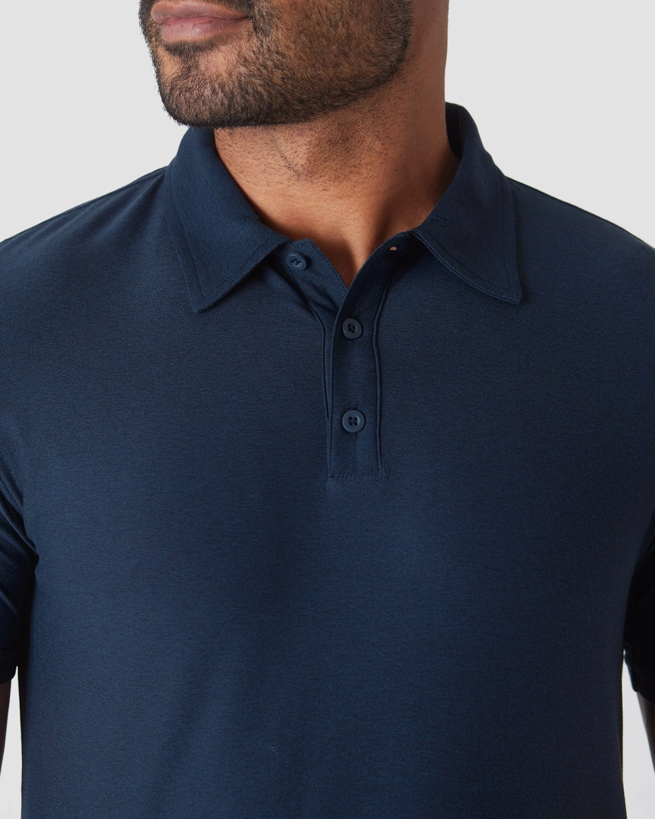 Navy Blue Classic Active Polo