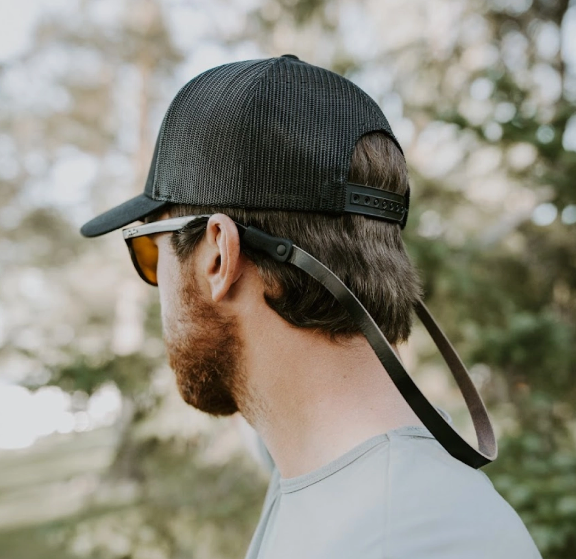 Leather Sunglass Strap-Maple