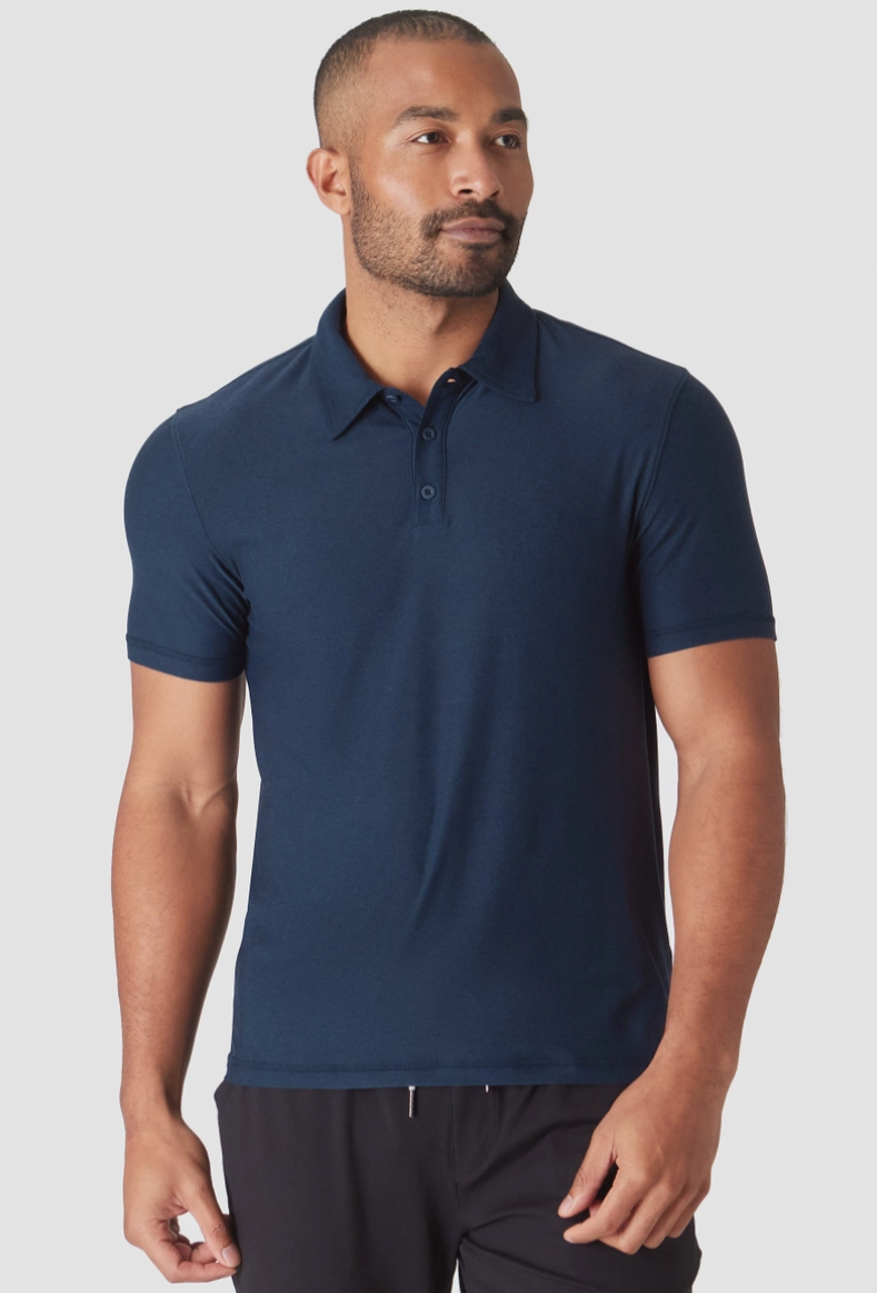 Navy Blue Classic Active Polo