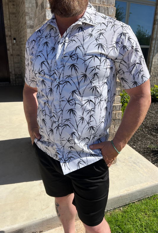 Palm and Cool Button Up