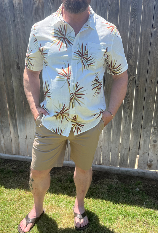 Desert Leaf Button Up