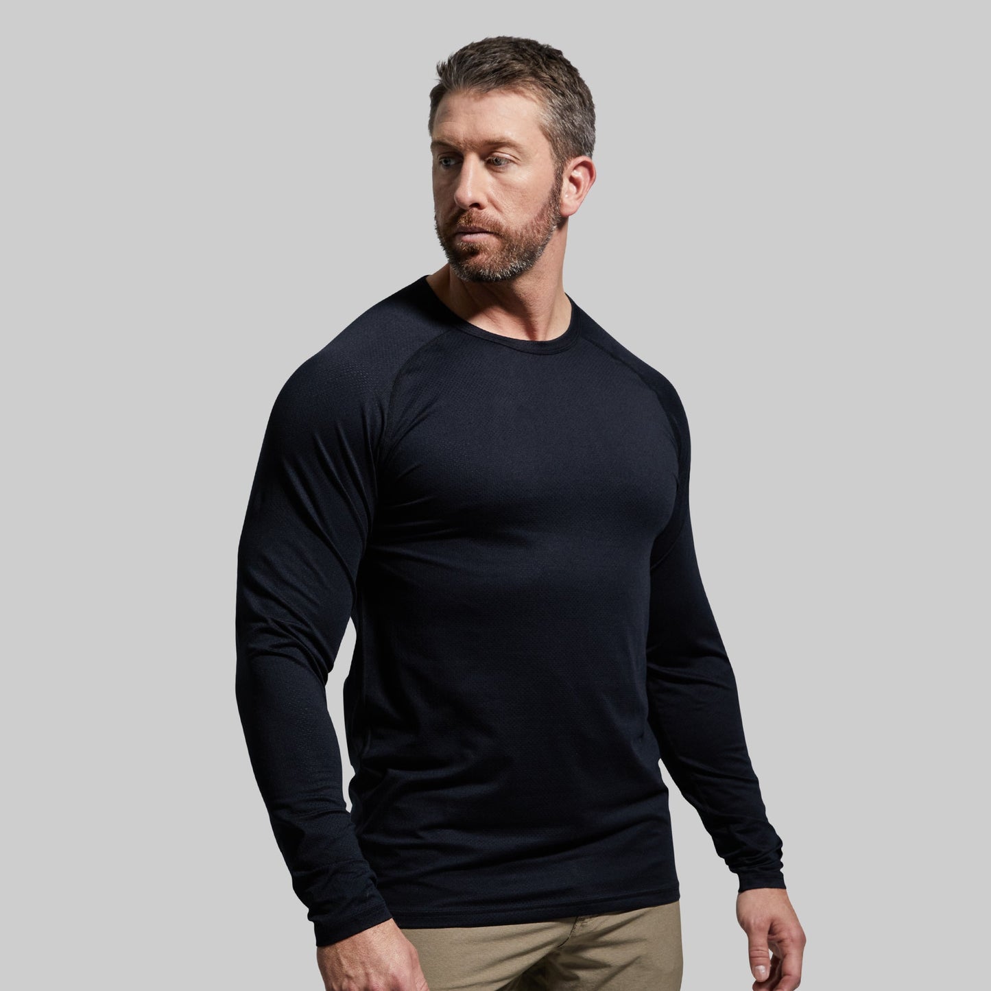 Born Primitive Heritage Raglan Long Sleeve Training Shirt-Black
