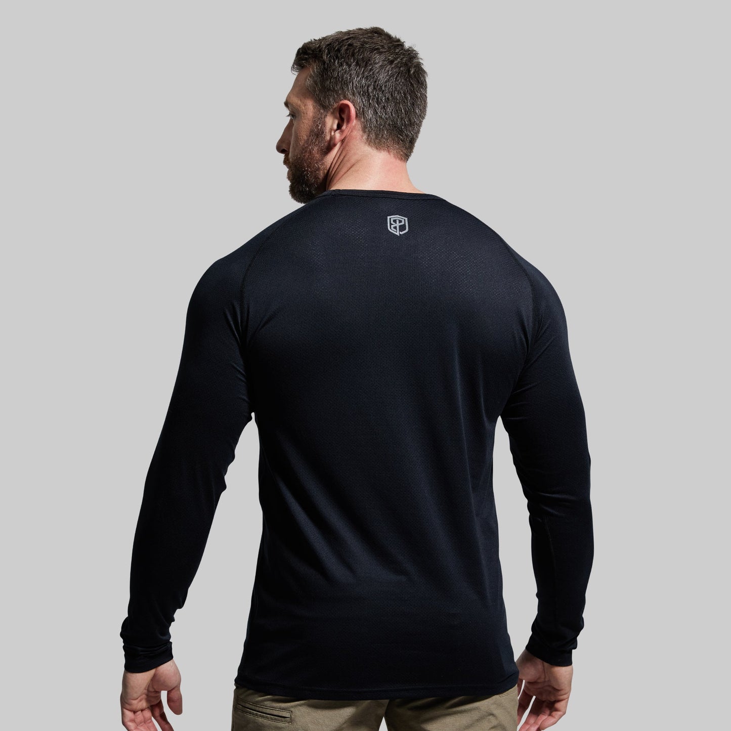 Born Primitive Heritage Raglan Long Sleeve Training Shirt-Black